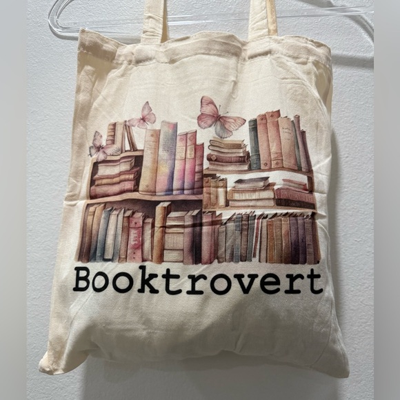 BOOKTROVERT BOOK TOTE BAG- NWOT - Picture 12 of 15